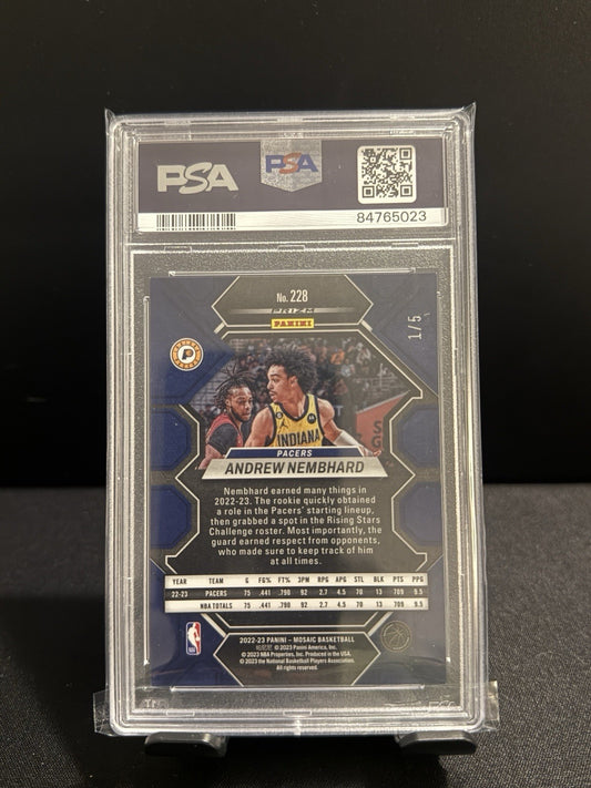 2022-23 Panini Mosaic Andrew Nembhard Rookie Card