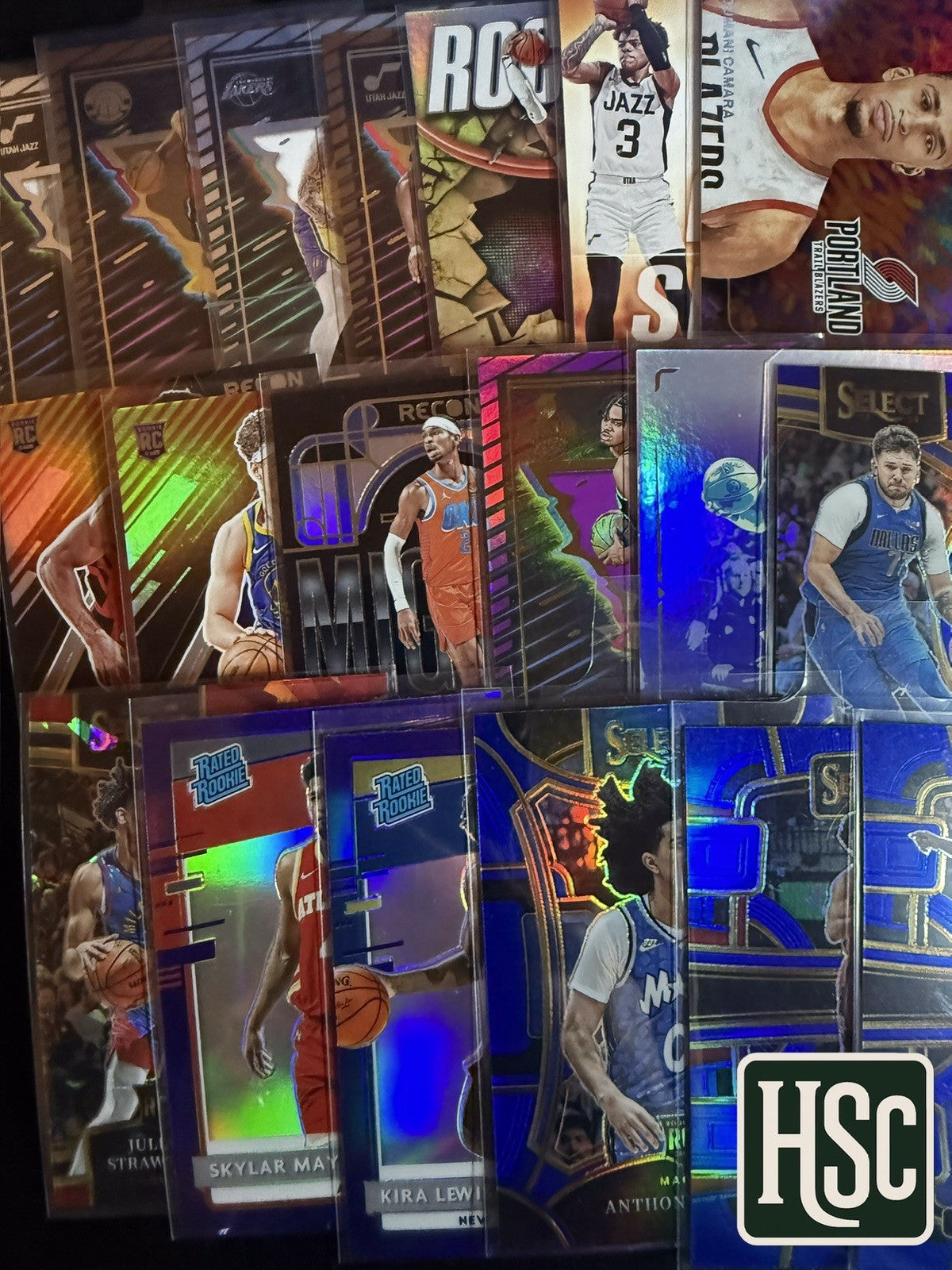 Basketball NBA - 40 Card Lot - Rookies, Parallels, Memorabilia, Autos, Numbered
