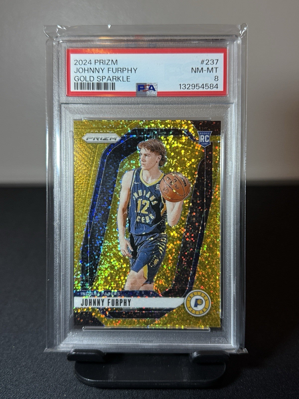 2024 PANINI PRIZM GOLD SPARKLE JOHNNY FURPHY ROOKIE RC /24 PSA