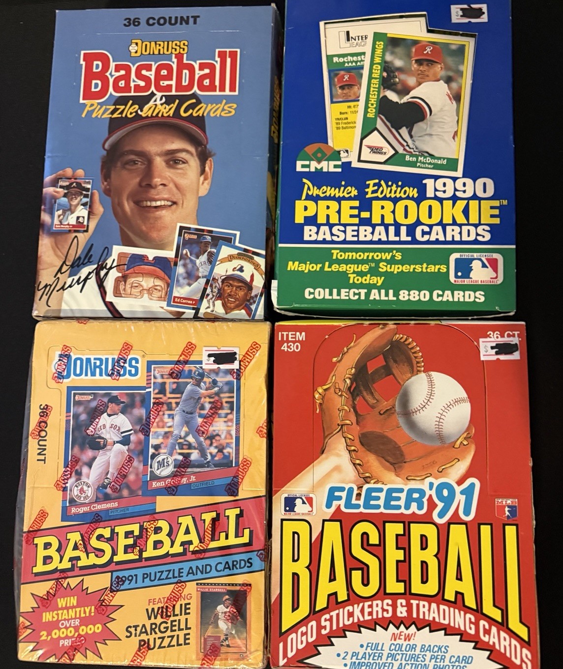 Baseball Cards - Sealed Packs from Unopened Boxes - 100 Cards In Sealed Packs!