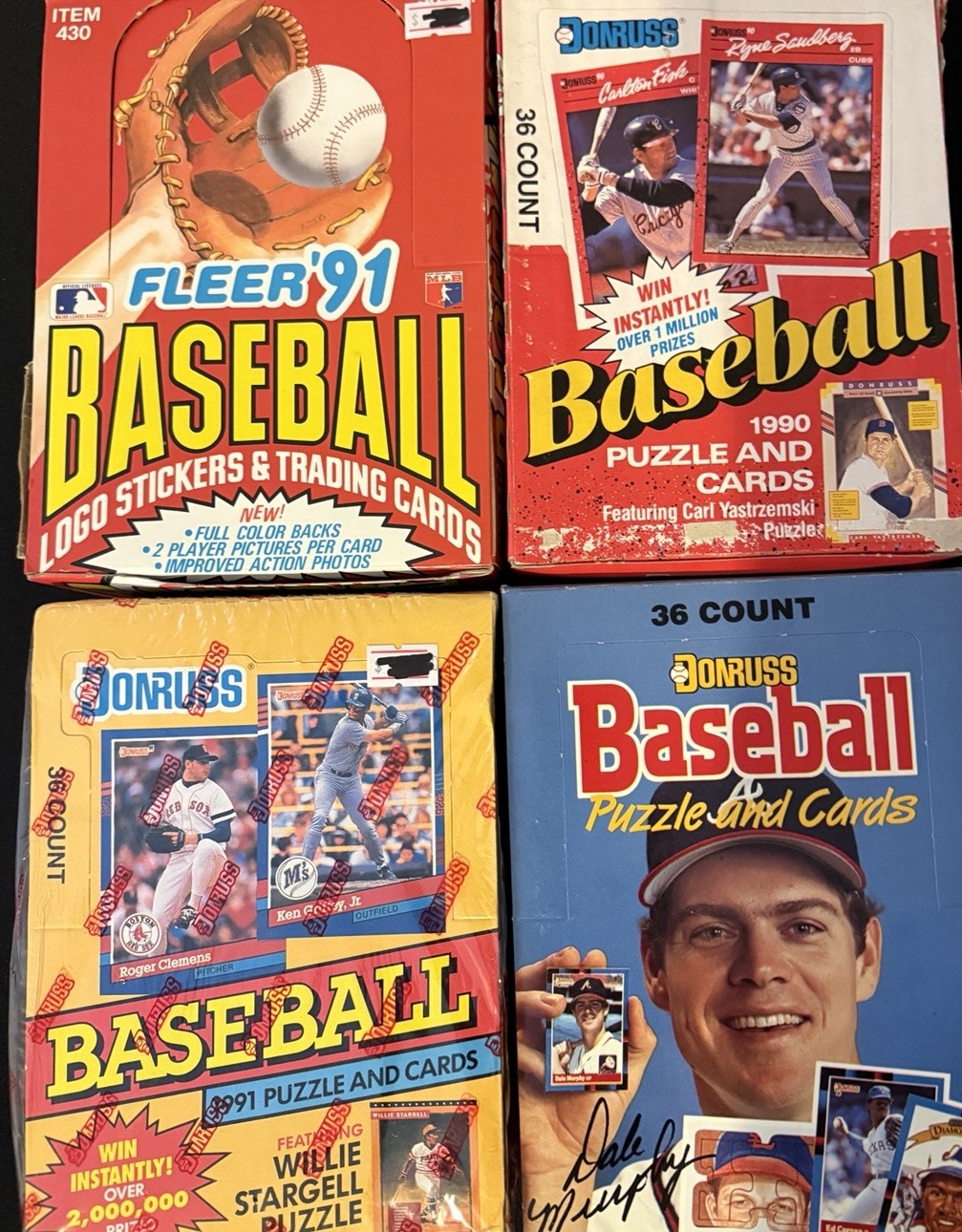 Baseball Cards - Sealed Packs from Unopened Boxes - 100 Cards In Sealed Packs!